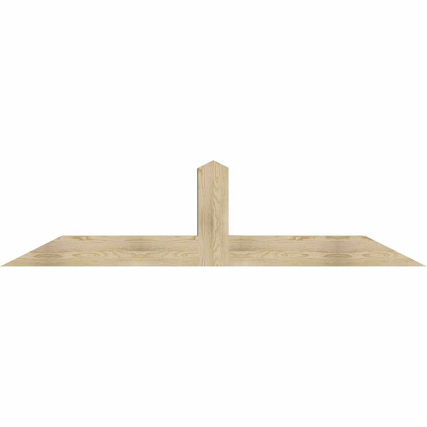 Ekena Millwork Portland Rough Sawn Timber Gable Bracket, Douglas Fir, 84"W x 21"H x 6"D x 6"F, 6/12 Pitch GBW084X21X0606POR00RDF - main